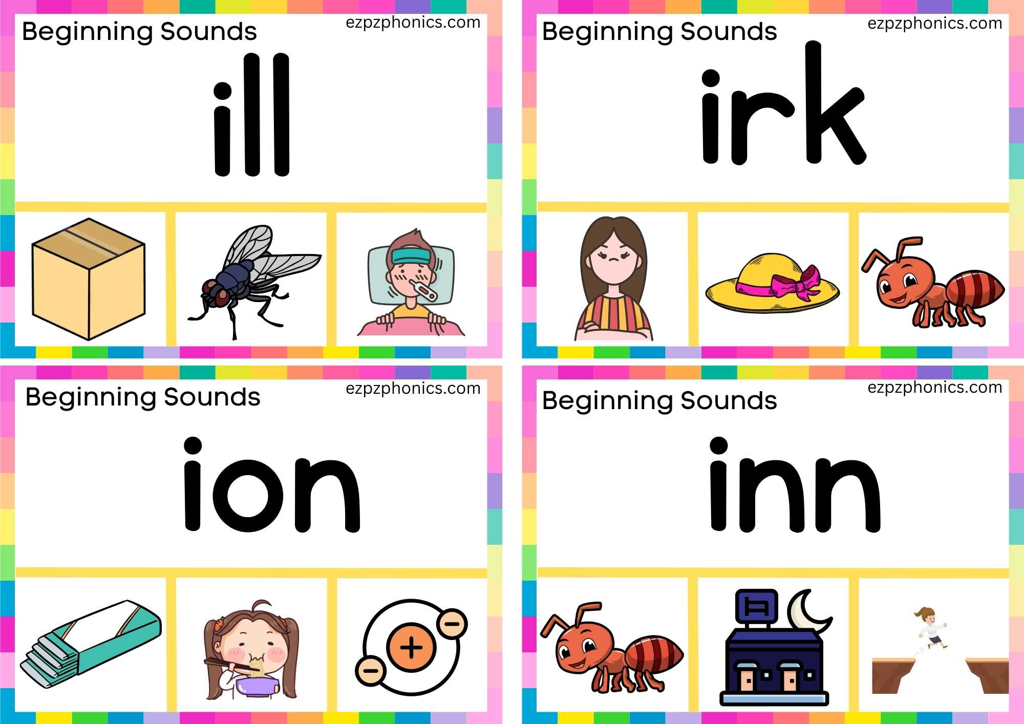 Letter I Read The Word And Clip The Correct Image Clip Card Group 2